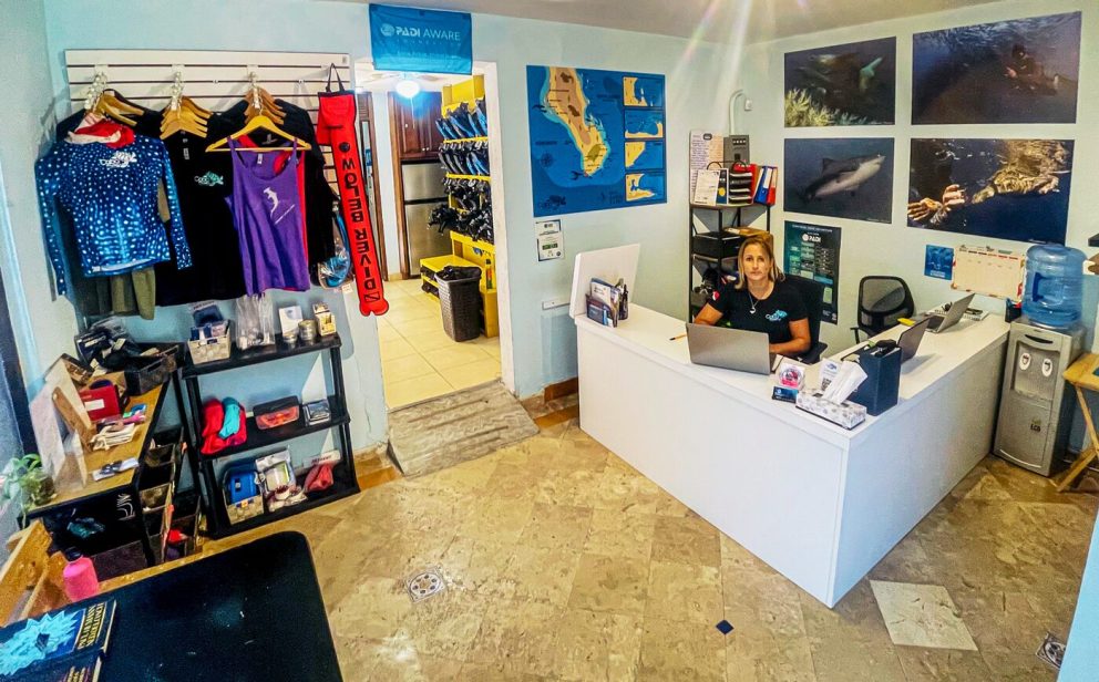 Dive shop interior and office - Cabo San Lucas