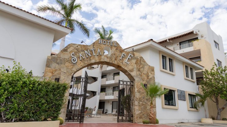entrance view hotel santa fe cabo san lucas