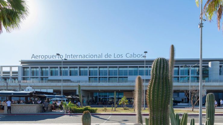 view of san jose del cabo airport SDJ front building entrance