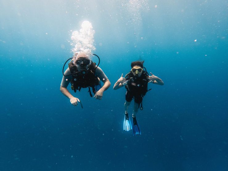 scuba diving with children