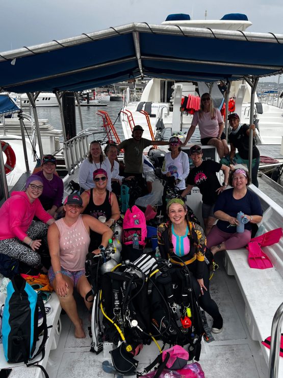 scuba mar maids diving boat in cabo san lucas